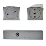 Kit GEZE ARGENT – Ferme-porte avec bras et plaque de montage TS 2000 V BC Argent pour porte à un vantail jusqu’à 1250 mm de large avec goupilles