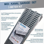 GUNNEX Midi-Kanal Kit garage 3 m DAKOTA