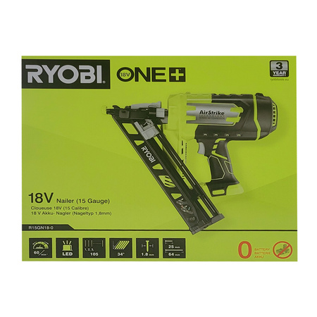 Ryobi R15GN18-0 cloueuse sans fil AirStrike 18 V ONE+ (sans batterie)