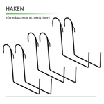 6x CROCHET POUR JARDINIÈRE POUR BALUSTRADE DRTC500 / DRT500