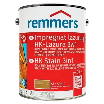 Remmers HK Lasur 5 L Chêne clair – Imprégnant 3-en-1 pour bois