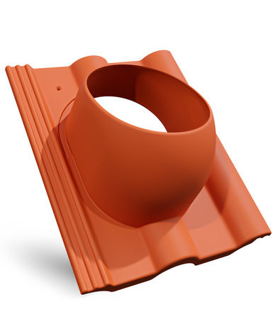 Kit Eurovent VENTOS X PLUS 150 mm Brique RAL 8004 + FLEXOS X PLUS 60 cm Gris