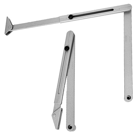 Kit GEZE ARGENT – Ferme-porte avec bras et plaque de montage TS 2000 V BC Argent pour porte à un vantail jusqu’à 1250 mm de large avec goupilles