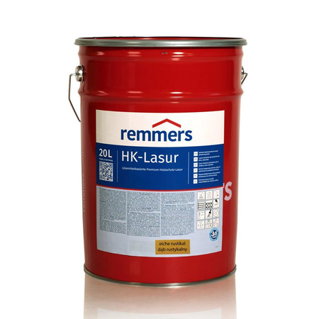 Remmers HK Lasur 20 L Chêne rustique – Imprégnant 3-en-1 pour bois