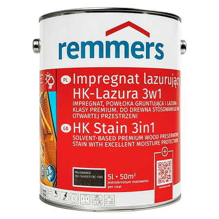 Remmers HK Lasur 5 L Palissandre – Imprégnant 3-en-1 pour bois