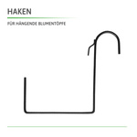 100x CROCHET POUR JARDINIÈRE POUR BALUSTRADE DRTC500 / DRT500