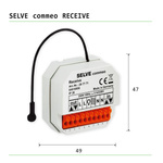 SELVE commeo RECEIVE Récepteur radio universel pour de nombreuses applications