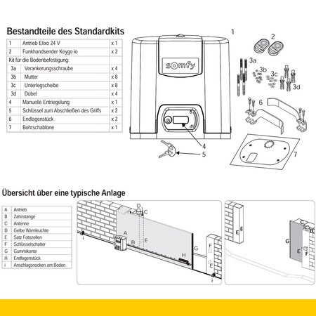 Kit Somfy Elixo 500 3S io Comfort Pack