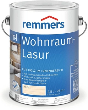 Remmers Wohnraum-Lasur Blanc 2,5 L