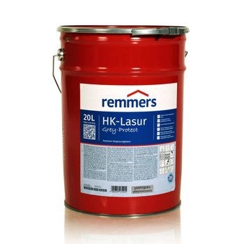 Remmers HK-Lasur Grey Protect 20 L Gris platine – Imprégnant 3-en-1 pour bois