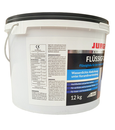 JURGA FOLMIX Enduit d'étanchéité liquide carreaux intérieurs extérieurs 12 kg
