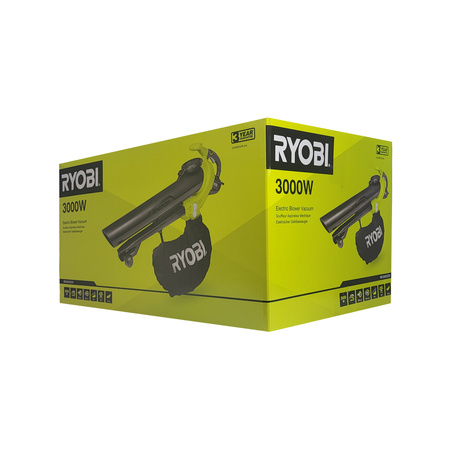 Ryobi RBV3000CESV - souffleur et aspirateur électrique 3000 W pour jardin