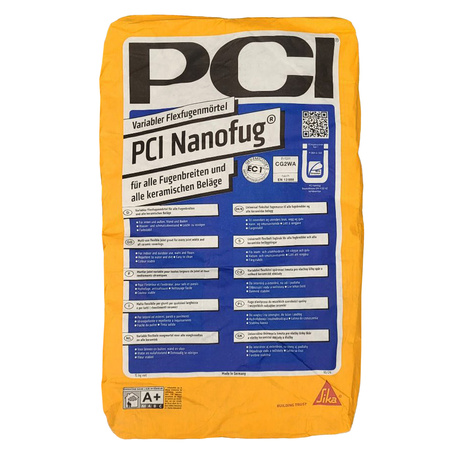 PCI Nanofug Flexfugenmörtel Carreaux Mortier de jointoiement flexible 15KG toutes les couleurs