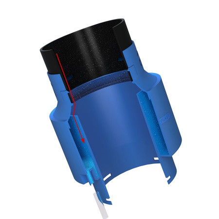 BANDLOO Kit ventilation DN125 – Ruroflex KLIK + séparateur 125 mm Anthracite