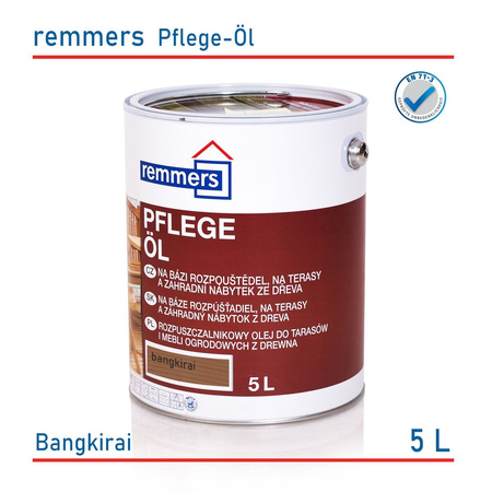 Remmers Pflege Öl 5 L Huile pour bois Huile pour terrasse Huile pour meubles de jardin – Bangkirai