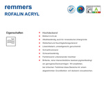 Remmers ROFALIN ACRYL BLANC RAL 9016 Peinture de protection pour bois 5L