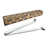 Set GEZE BLANC Ferme-porte TS 2000 NV BC, bras blanc, plaque de montage standard 3in1