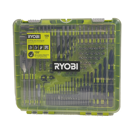 Ryobi RAKDD100 - coffret 100 pièces forets et embouts dans mallette
