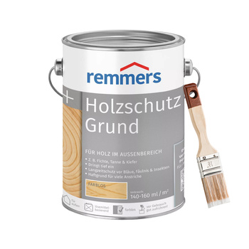 Bandloo Set Remmers Holzschutz-Grund 2,5L + pinceau - Protection bois