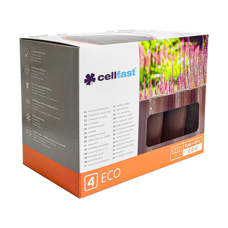 Cellfast bordure 4 ECO marron 8,5 cm x 2,4 m /boîte/