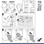 Roca Urinoir NEXO avec couvercle – inclus : raccordement et kit de montage (sans siphon)
