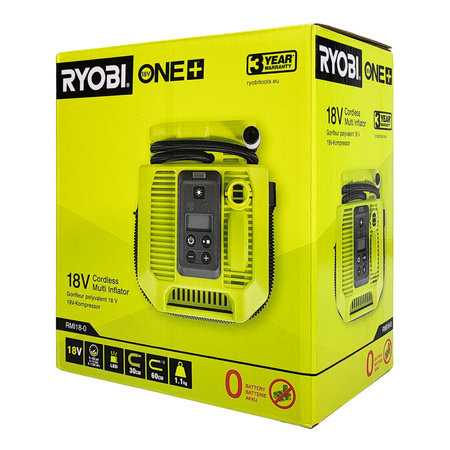 Ryobi RMI18-0 Compresseur/Gonfleur sans fil 18 V ONE+ (sans batterie)