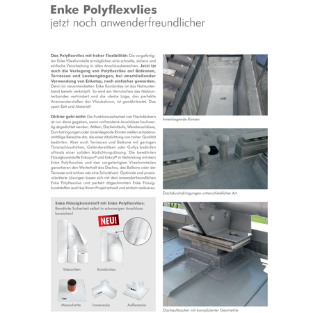 Enke Vlies 56031390 Tissu Polyflex 30 cm x 50 m