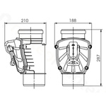 Karmat ZB110 Clapet anti-retour DN110 pour montage vertical