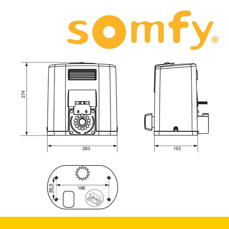 Kit Somfy Elixo 500 3S io Comfort Pack