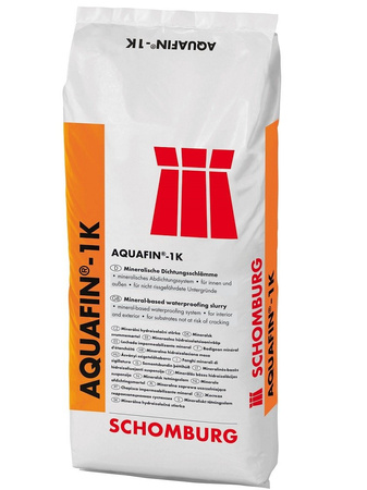 SCHOMBURG AQUAFIN-1K Badigeon d'étanchéité minéral mur sol étanchéité 25 KG gris