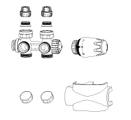 IMI Heimeier 9690-27.000 Multilux 4 Kit thermostatique