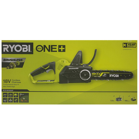 Ryobi RCS18X3050F - tronçonneuse sans fil 18V ONE+ 30 cm kit batterie 5,0Ah