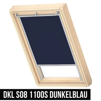 VELUX Store DKL S08 1100S 114x140 occultant bleu foncé