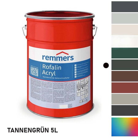 Remmers ROFALIN ACRYL 5L Vert foncé