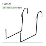 6x Crochet pour jardinière pour balustrade DRTC500 / DRT500