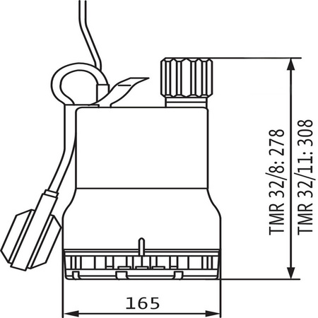 Wilo TMR 32/8 4145325 Pompe de drainage pour eaux usées