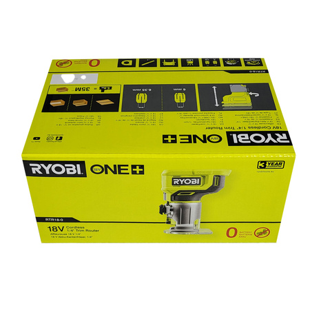 Ryobi RTR18-0 défonceuse sans fil 18V ONE+ (sans batterie ni chargeur), compacte