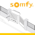 Somfy Ixengo L 24V Comfort Pack iO Motorisation pour Portail Battant 2 Vantaux