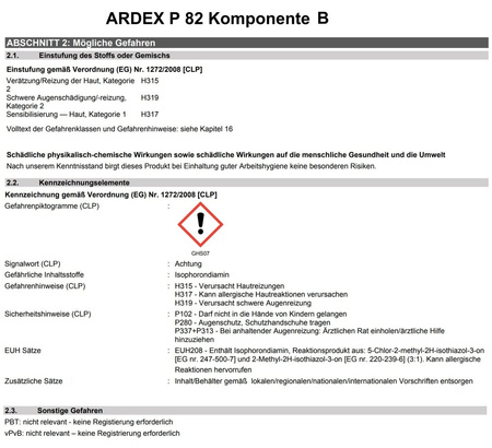 Ardex P 82 – primaire résine 2K pour supports lisses et denses, 6 kg