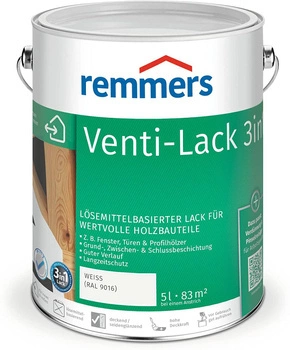 Remmers VENTI-LACK Peinture opaque pour bois Blanc 5 L