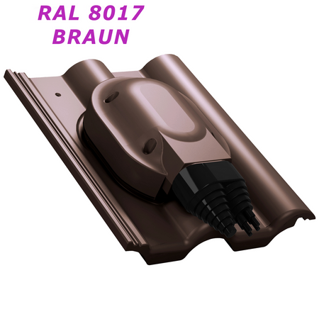 PASSAGE SOLAIRE TILE S56 PAROTEC Anthracite Passage pour panneaux solaires