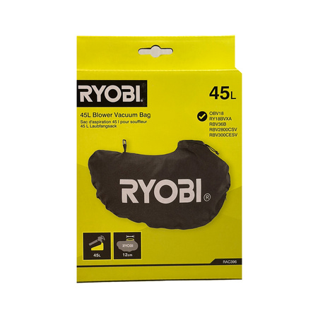 Ryobi RAC396 sac universel 45 l Ø12 cm pour souffleurs/aspirateurs de jardin