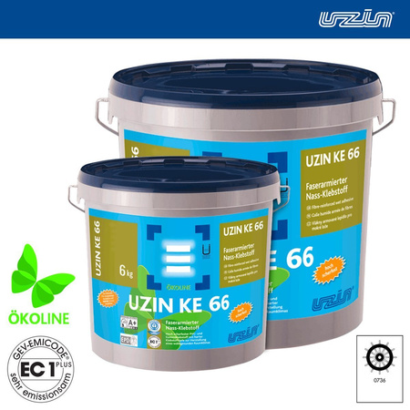 UZIN KE 66 Colle humide armée de fibres 6 kg 64886