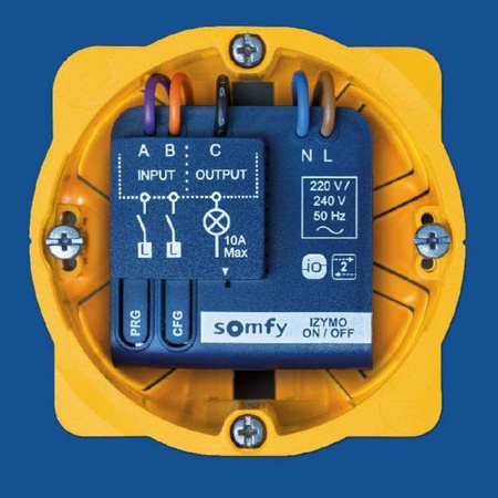 Somfy IZYMO io 1822649 Micro-récepteur Marche/Arrêt