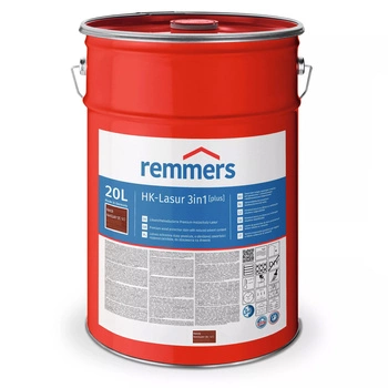 Remmers HK-Lazura 3en1 Plus Acajou 20 L – lasure pour bois extérieur