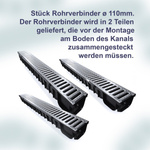 GUNNEX Midi-Kanal Kit garage 3 m DAKOTA