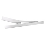 GEZE TS 3000 V – ferme-porte + rail coulissant + plaque de montage, argent