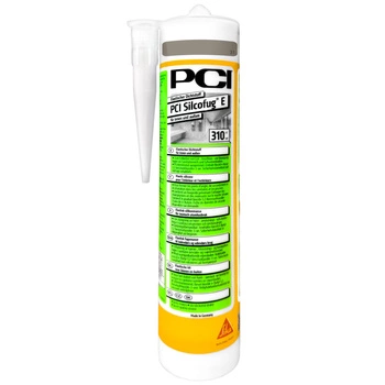 PCI Silcofug E Gris ciment mastic silicone pour carrelage et verre 310 ml