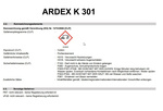 ARDEX K 301 Enduit de nivellement et égalisation 25 KG