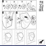 Roca Urinoir NEXO avec couvercle – inclus : raccordement et kit de montage (sans siphon)